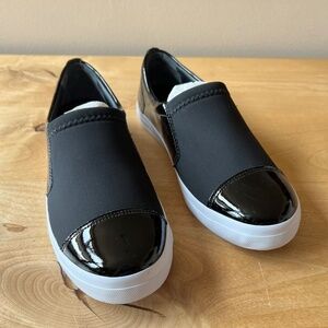 MARC JOSEPH NY JAY SNEAKER SLIP ON NEW BLACK 7.5 COMFORT LIGHTWEIGHT CASUAL CHIC